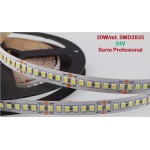 Tira LED 5 mts Flexible 24V 100W 980 Led SMD 2835 IP20 Blanco Neutro, Serie Profesional Tira LED 5 mts Flexible 24V 100W 980 Led SMD 2835 IP20 Blanco Neutro, Serie Profesional